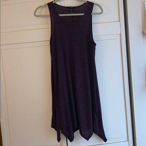 Black/Magenta striped roughed bottom dress